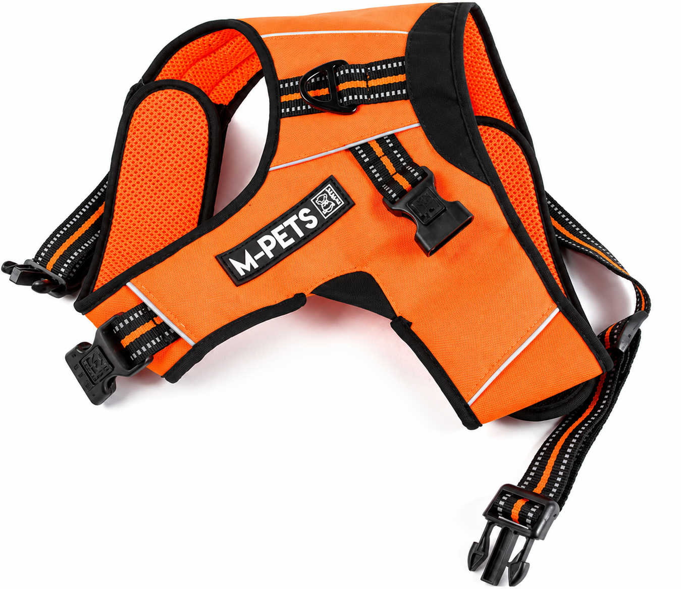 Arnés M-Pets Hiking Triangle - Orange Black