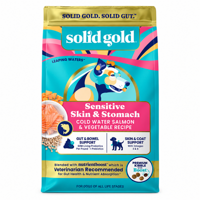 Concentrado Para Perro Solid Gold Leaping Waters Sensitive Stomach Salmon & Vegetable