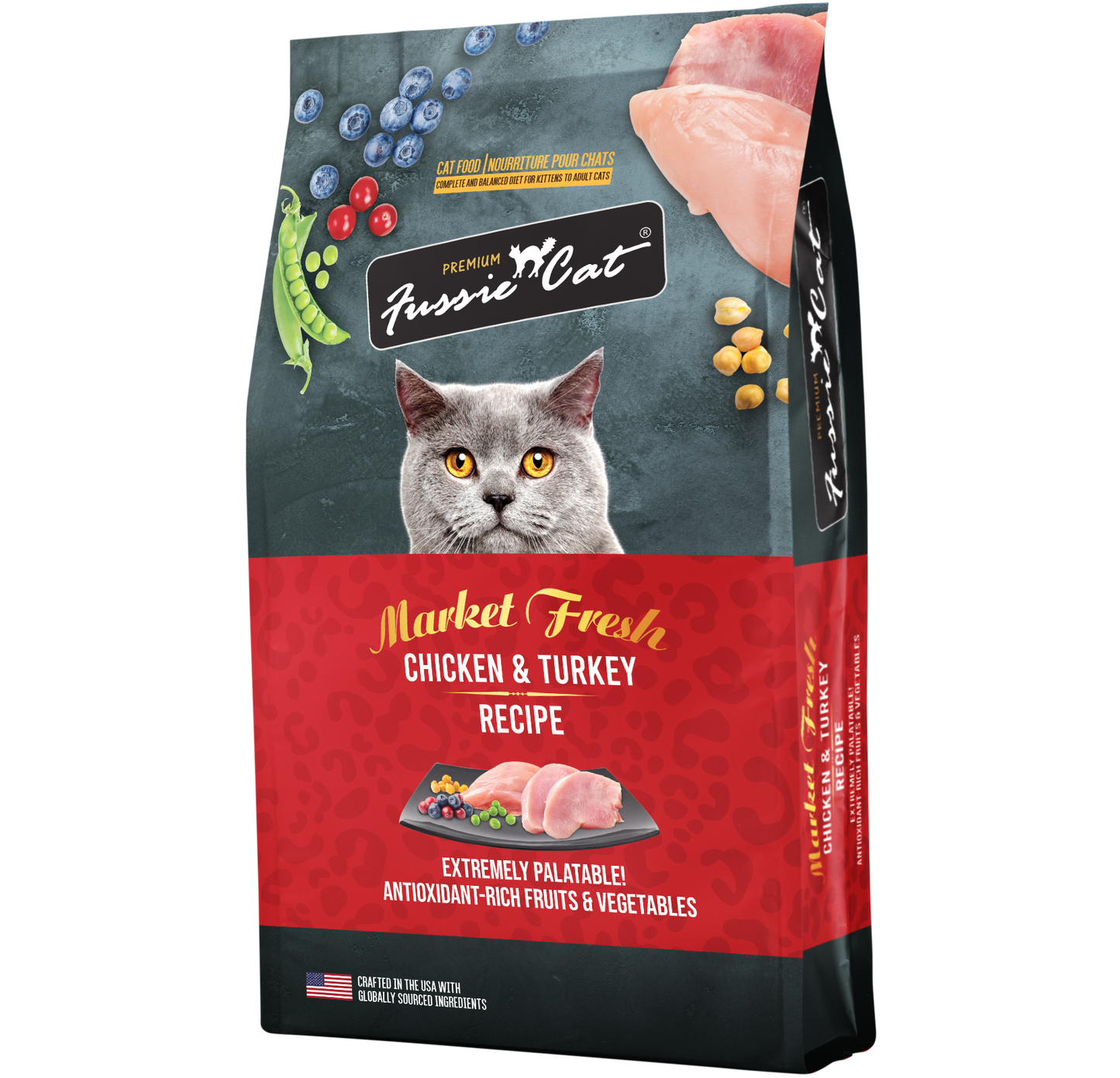 Concentrado Para Gato Fussie Cat Market Fresh Chicken & Turkey Grain Free