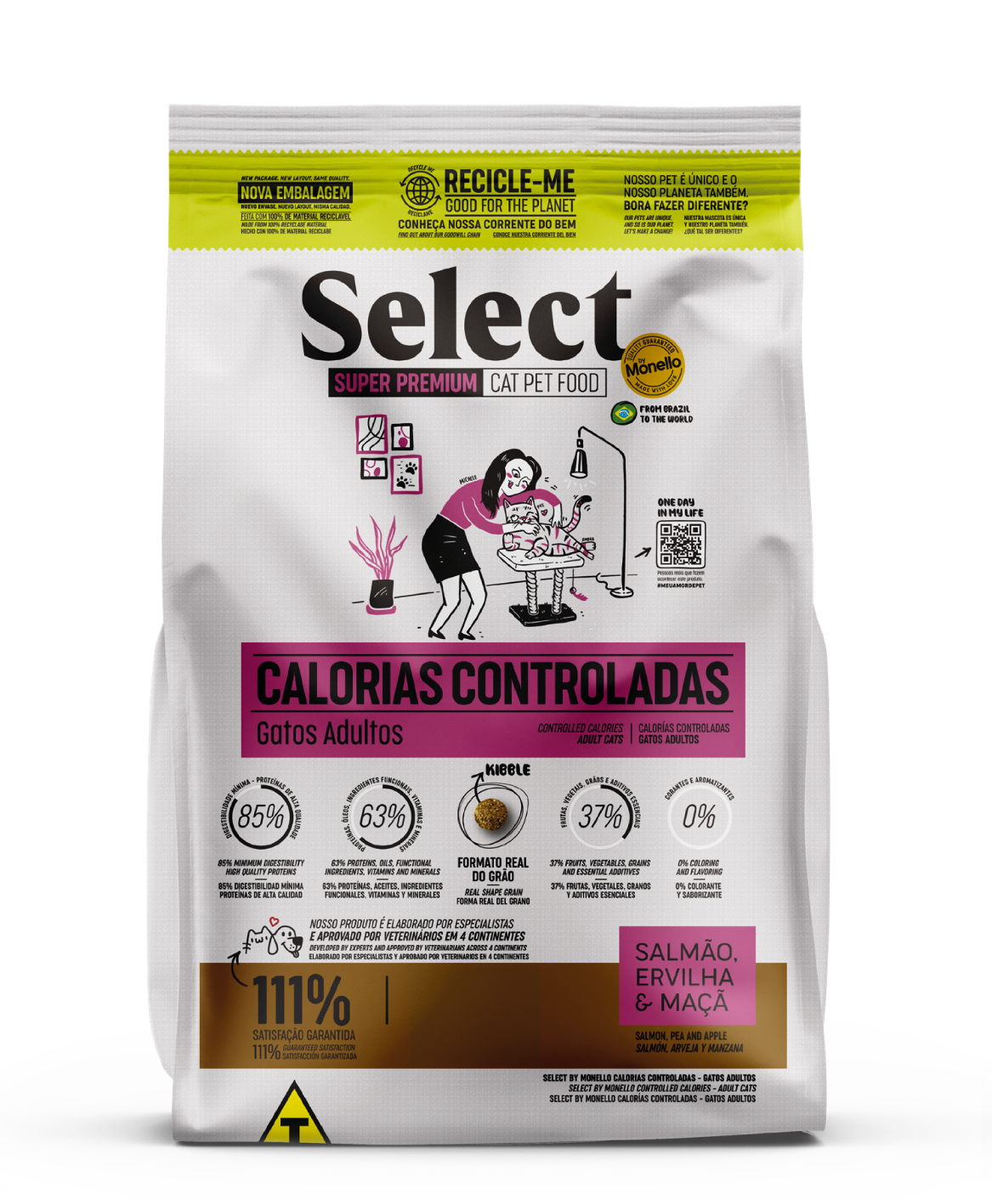 Concentrado Para Gatos Select Calorias Controladas
