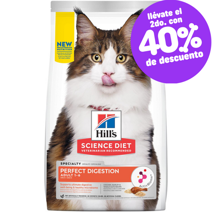 Concentrado para Gato Science Diet Adulto Perfect Digestion