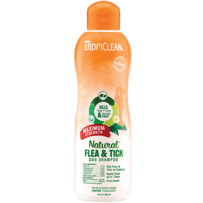 Shampoo Contra Pulgas y Garrapatas para Perros Tropiclean