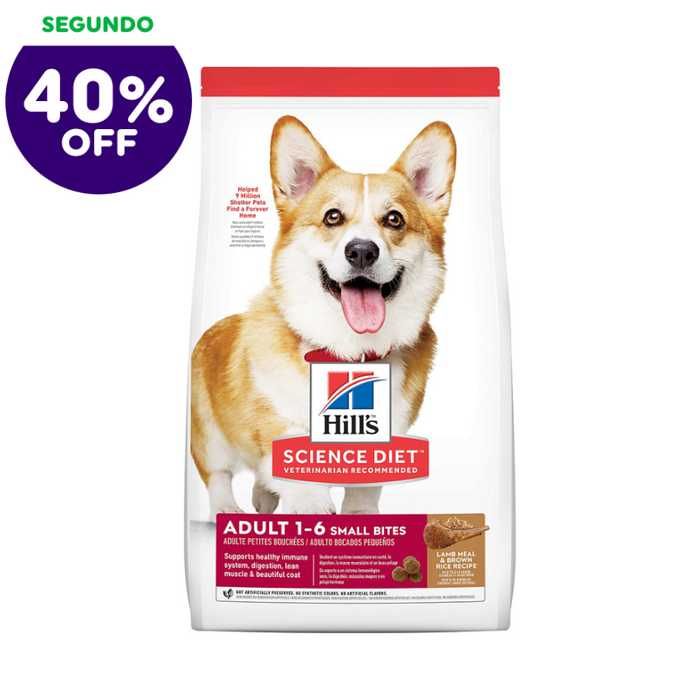 Concentrado para Perro Adulto Science Diet Small Bite Maintence Lamb-Rice