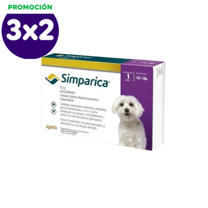 Tableta Masticable Antigulpas Simparica 1 Tableta