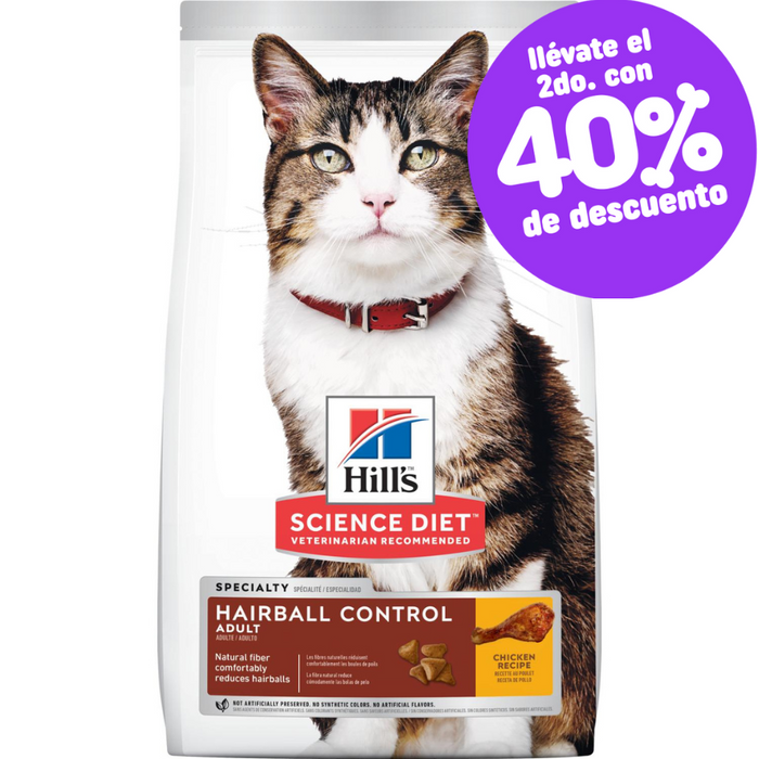 Concentrado para Gatos Science Diet Felino Hairball Control