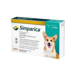 Tableta Masticable Antigulpas Simparica 1 Tableta