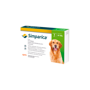 Tableta Masticable Antigulpas Simparica 1 Tableta