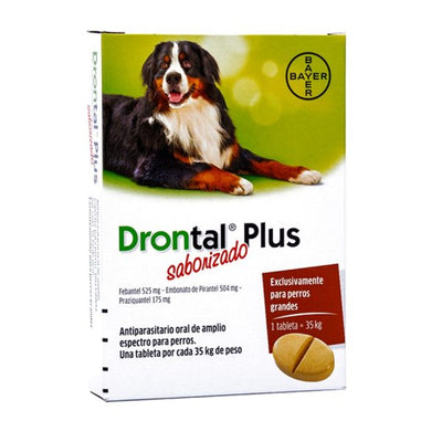 Desparasitante para Perro Drontal Plus 1 Tableta