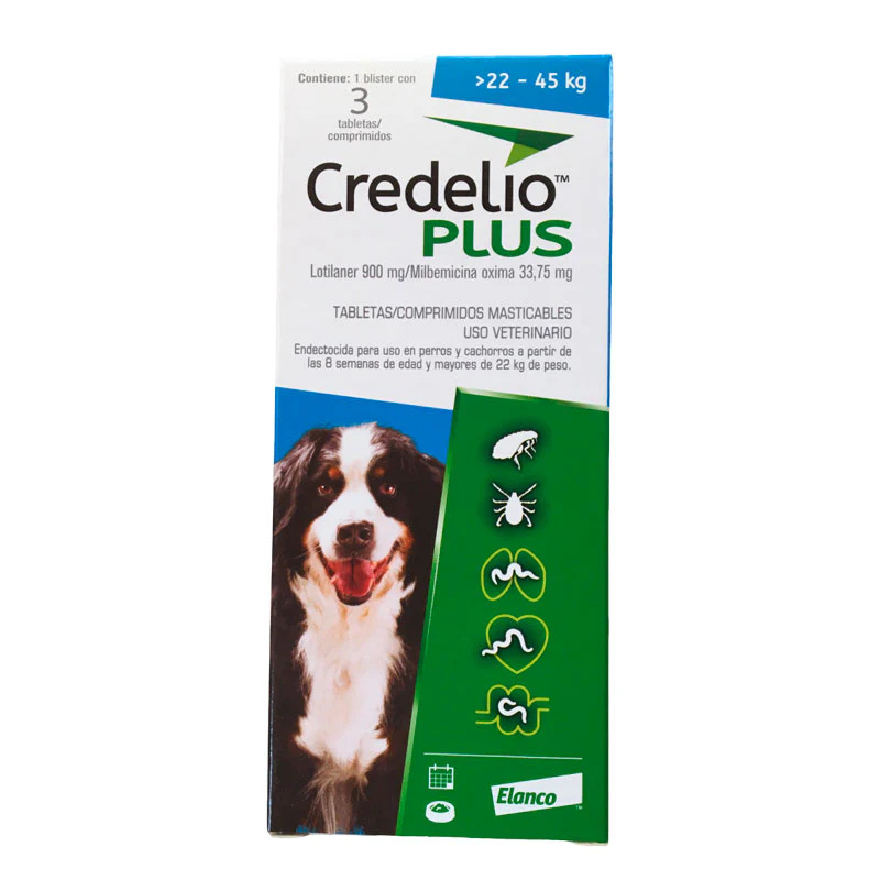 Desparasitante Para Perro Credelio Plus 3 Tabletas