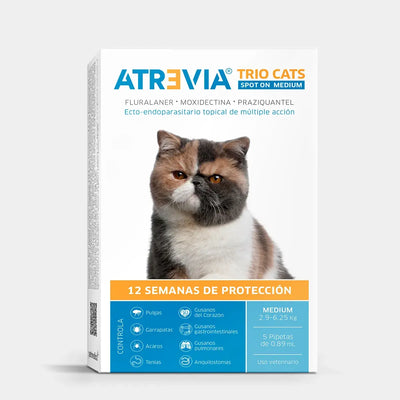 Antipulgas para Gato Atrevia Trio 1 Pipeta