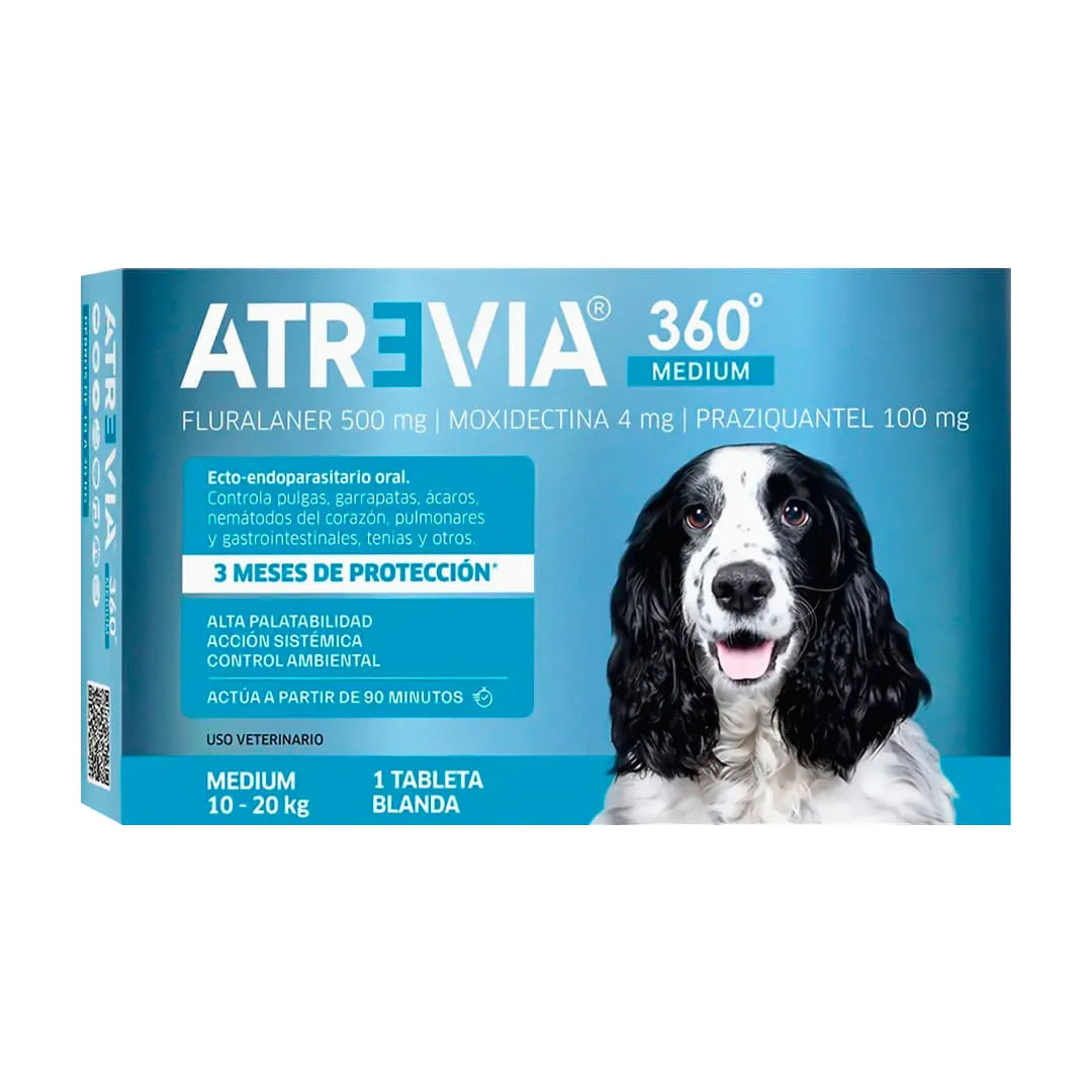 Antipulgas para Perro Atrevia 360° 1 Tableta
