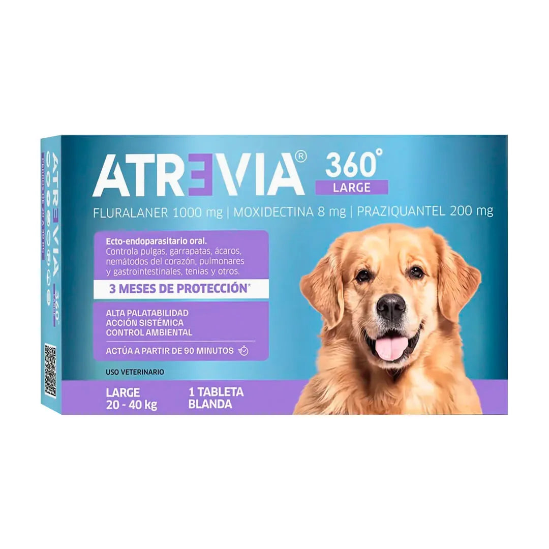 Antipulgas para Perro Atrevia 360° 1 Tableta