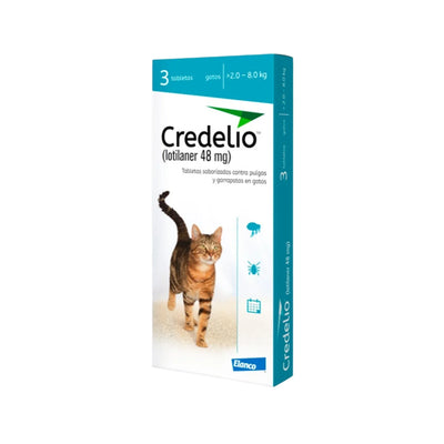 Antipulgas para Gato Credelio Cats 3 Tabletas
