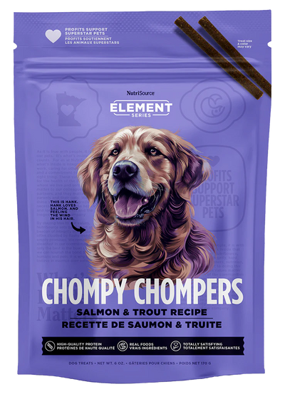 Treats Para Perro NutriSource Element Chompy Chompers Salmon And Trout
