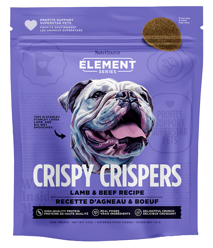 Treats Para Perro NutriSource Element Crispy Crispers Lamb And Beef