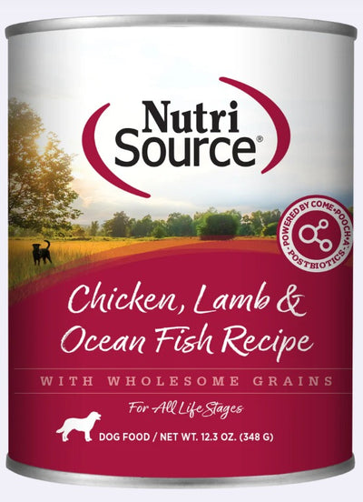 Alimento para perro Nutris Chicken, Lamb y Fish lata 12.3 oz