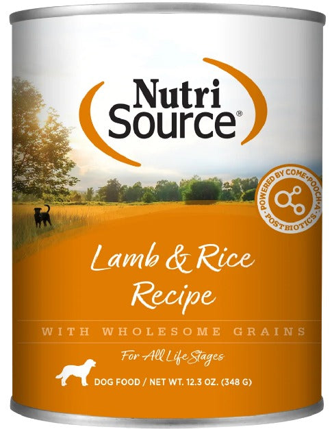 Alimento para perro Nutrisource Lamb y Rice lata 12.3 oz