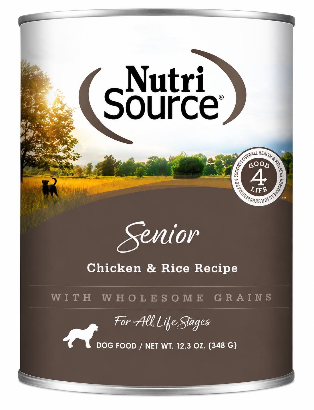 Alimento para perro Nutris Senior Chicken y Rice lata 12.3 oz