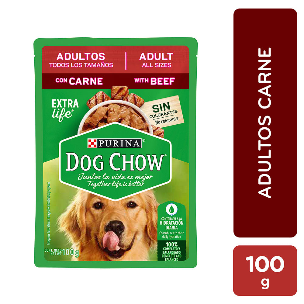Alimento para Perro Adulto Dog Chow Pouch Carne