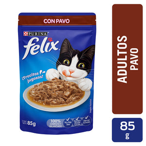 Alimento para Gato Félix Pouch Pavo en Salsa