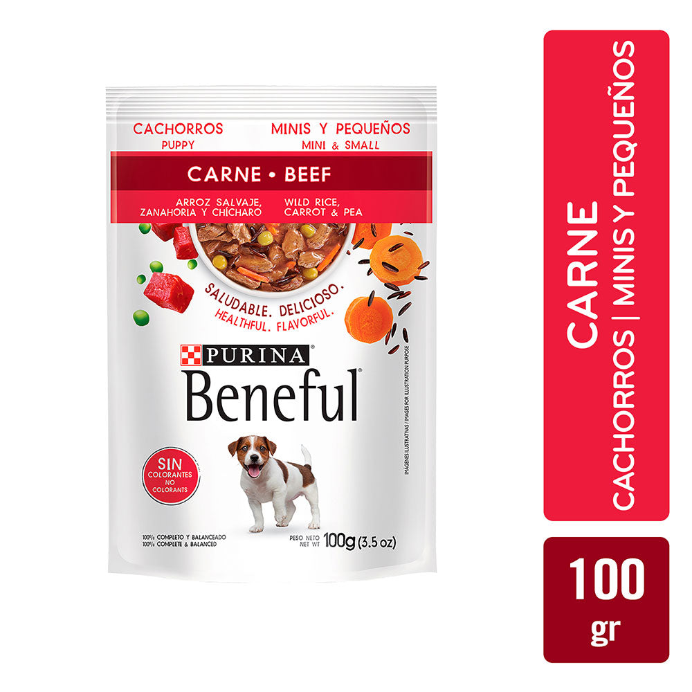 Alimento para Perro Mini Cachorro Beneful Pouche Carne