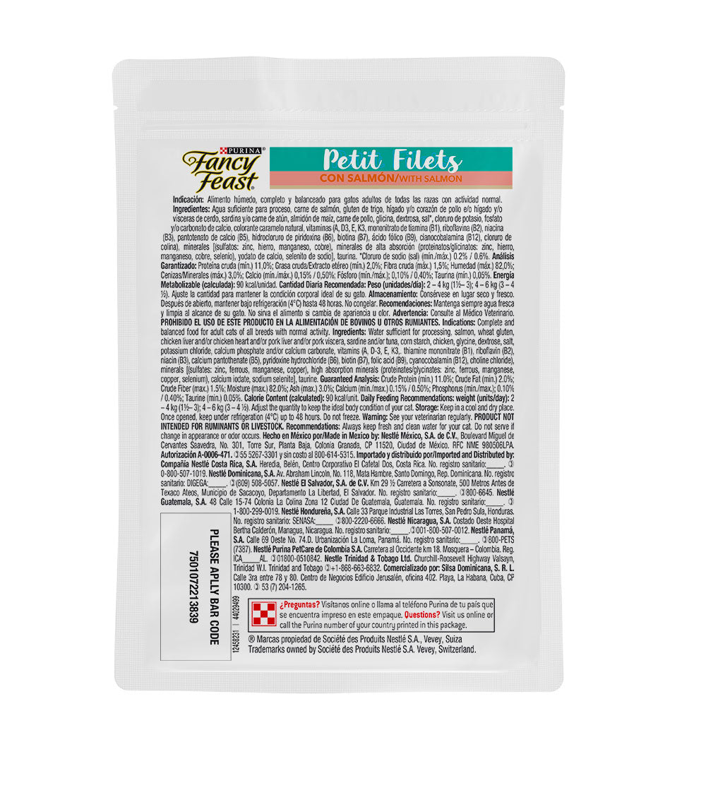 Alimento Para Gato Fancy Feast Petit Filets Salmón Pouch