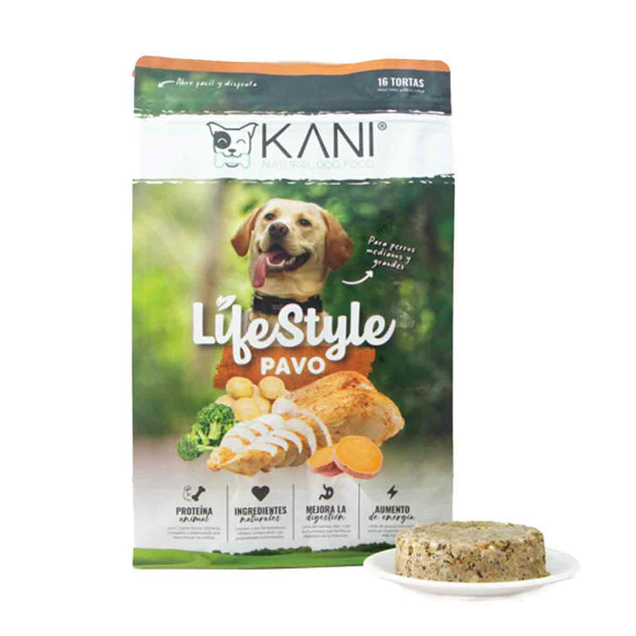 Alimento Congelado para Perro Kani Life Style Tortas Pavo