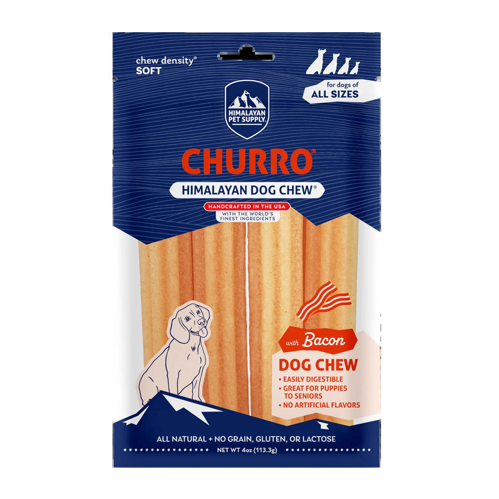 Treats para perro Himalayan Yaky Churro Tocino 4 oz