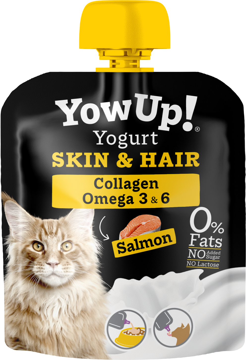Yogurt Para Gatos Yow Up Skin & Hair Pouch