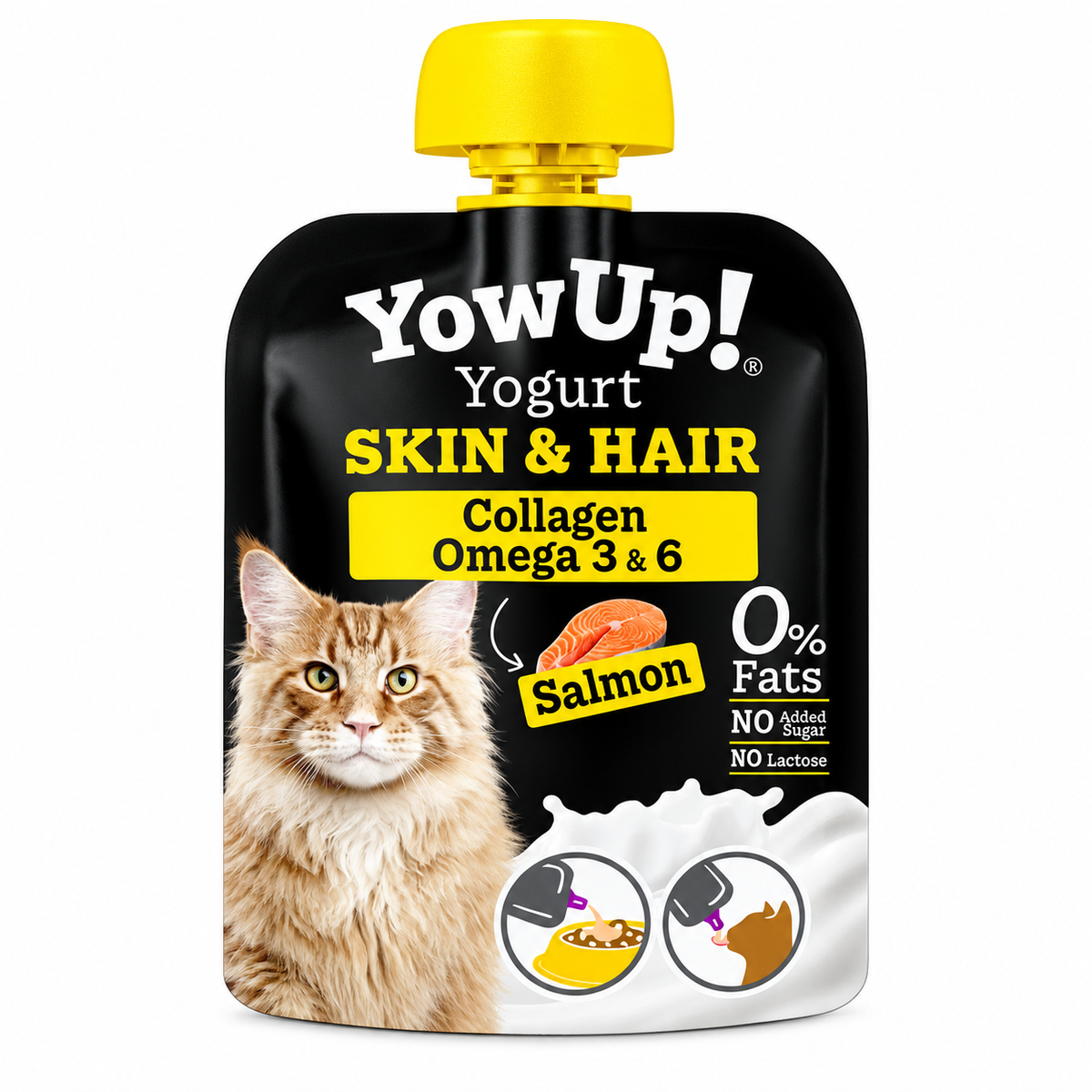 Yogurt Para Gatos Yow Up Skin & Hair Pouch