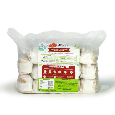 Alimento Congelado Pet Gourmet para Perro Napos Meat Love