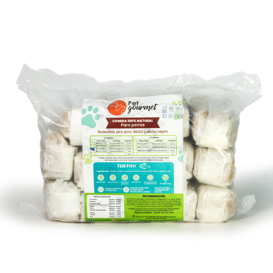 Alimento Congelado  Pet Gourmet para Perro Teis Fish