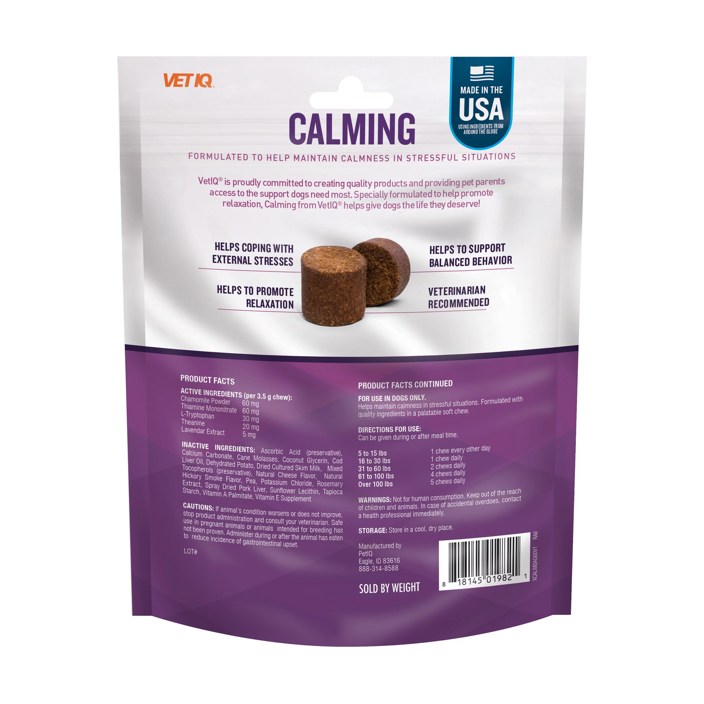 Suplemento Para Perro Vet IQ  Calming