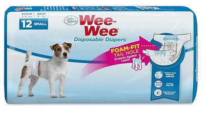 Pañales Paws Wee-Wee Dog Disposables Diapers 12 pack