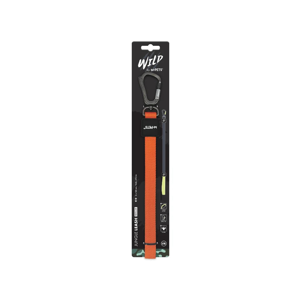 Correa para perro M-Pets Jungle Regular camuflaje naranja