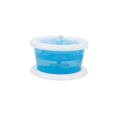 Fuente de beber alta para gato M-Pets blanco y azul
