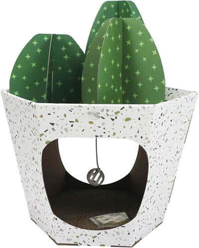 Rascador Para Gato American Cat Club Forma de Maceta con Cactus