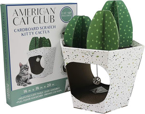 Rascador Para Gato American Cat Club Forma de Maceta con Cactus
