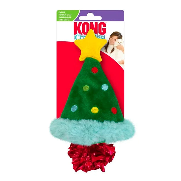 Juguete Para Gato Kong Holiday Crackles Christmas Tree