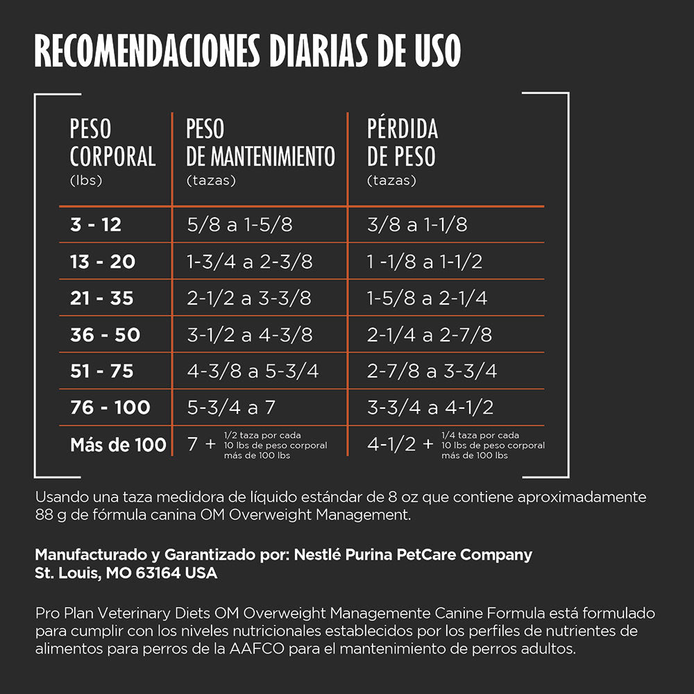 Concentrado para Perro Pro Plan VD Sobrepeso