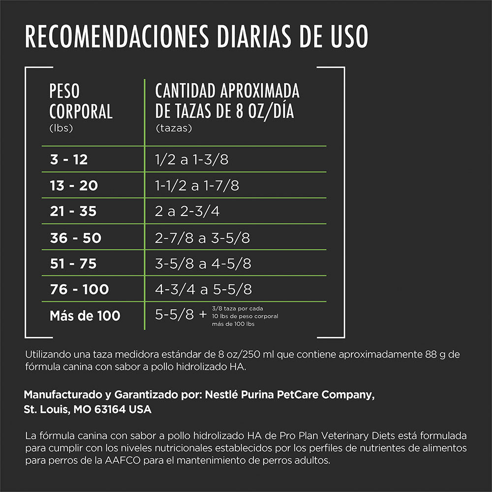 Concentrado para perro Pro Plan VD Hipoalergénico