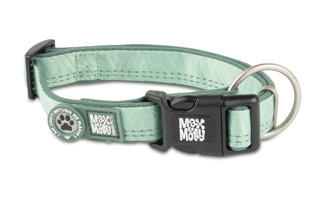 Collar para perro Max and Molly Smart ID Matrix color jade