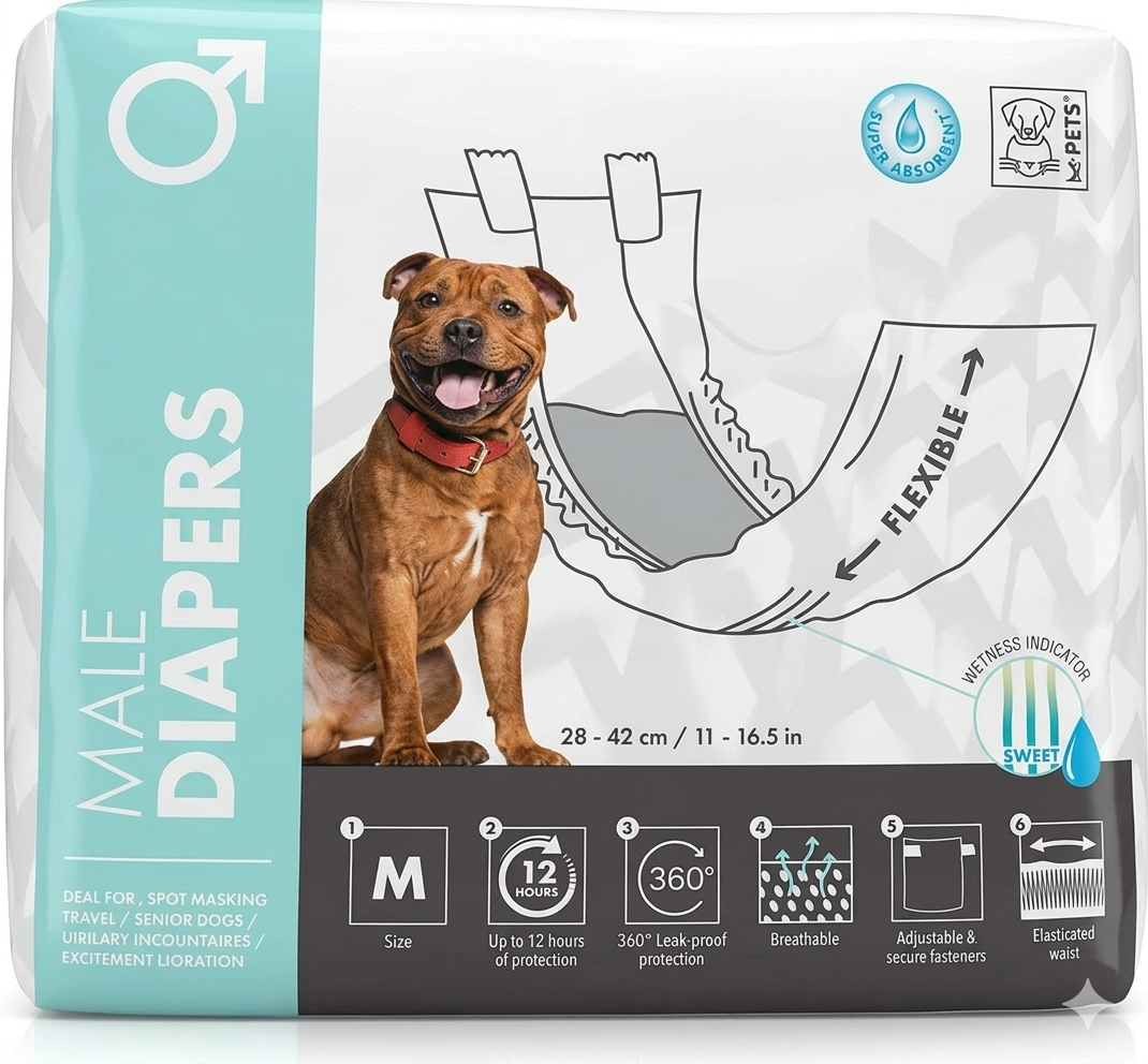 Pañal para perro M-PETS