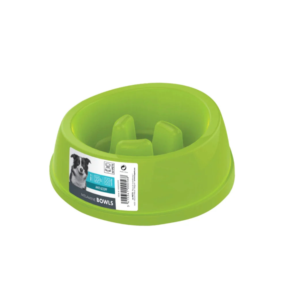 Plato para perro M-PETS Melamina Come Lento