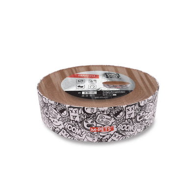 Rascador para gato M-Pets Urban Freestyle blanco y negro