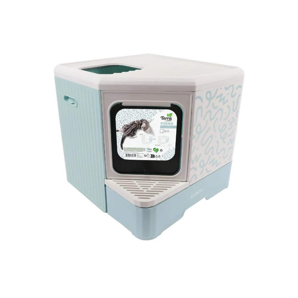 Arenero para gato M-Pets Terra Forma Eco celeste
