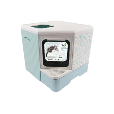 Arenero para gato M-Pets Terra Forma Eco celeste