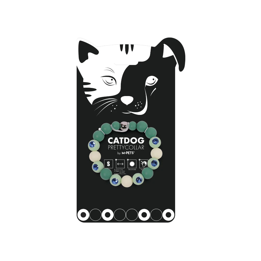 Collar Para Gato M-Pets CatDog Verde Luminoso