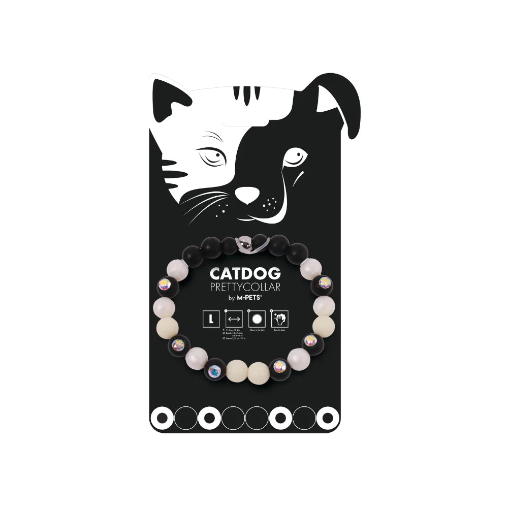 Collar Para Gato M-Pets CatDog Negro Luminoso