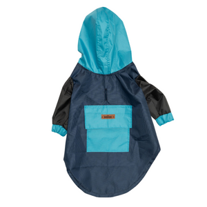 Chumpa Impermeable Para Perro Mosi By Cosi Azul y Turquesa